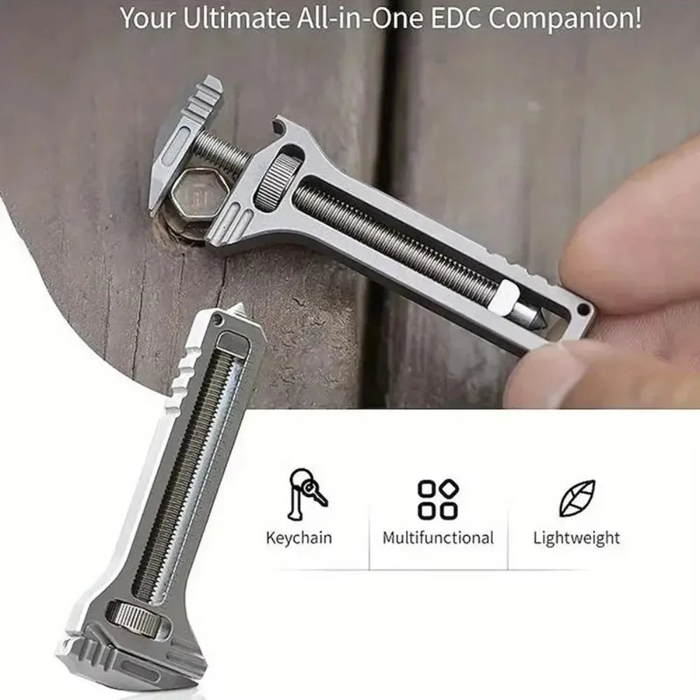 1PC EDC Multi-Tool Compact Multi-Tool Portable Tool Key Ring Chain Pocket Knife Screwdriver Multi-Tool Camping Survival Kit Oasis Select