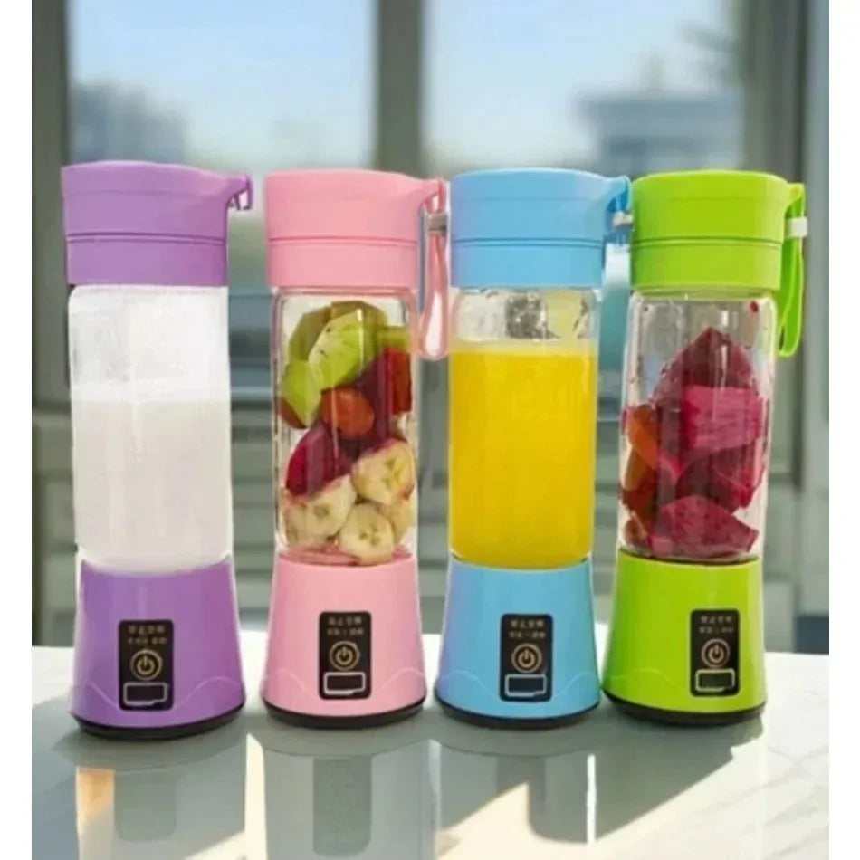 Mini 380ML Hand Fruit Blender Portable USB Rechargeable Juicer Cup for Shakes Smoothies Traveling Fruit Juicing Cup Oasis Select