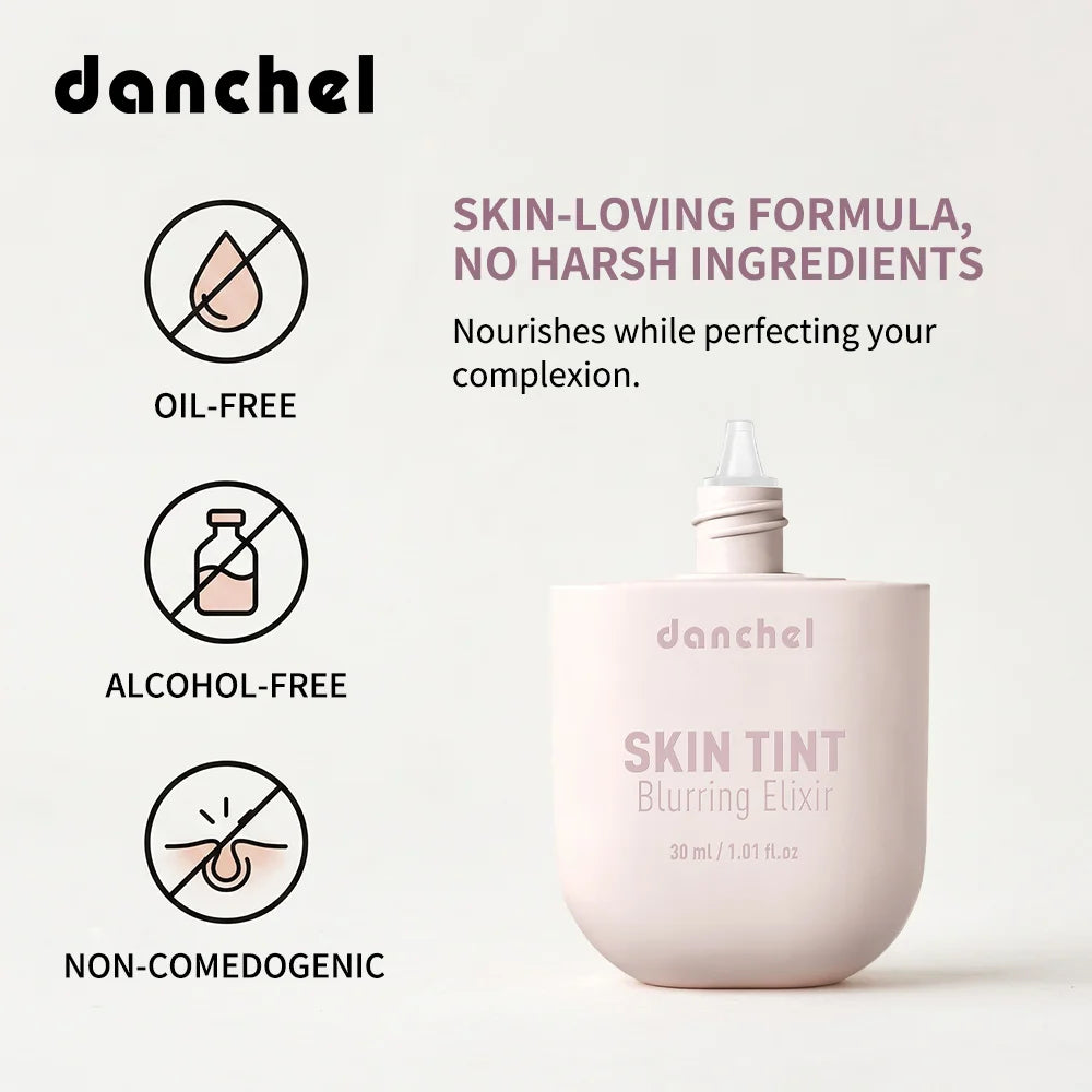 Skin Tint Blurring Elixir Even Skin Tone 12h Long-lasting Natural Finish Hide Pores Fine Lines Lightweight Breathable Skin Tint Oasis Select