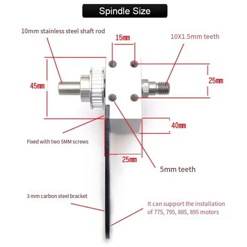 WISH Mini Table Saw Spindle DIY Woodworking Cutting Spindle Bearing Seat For Table Saw Home Saw Bearing Block Oasis Select