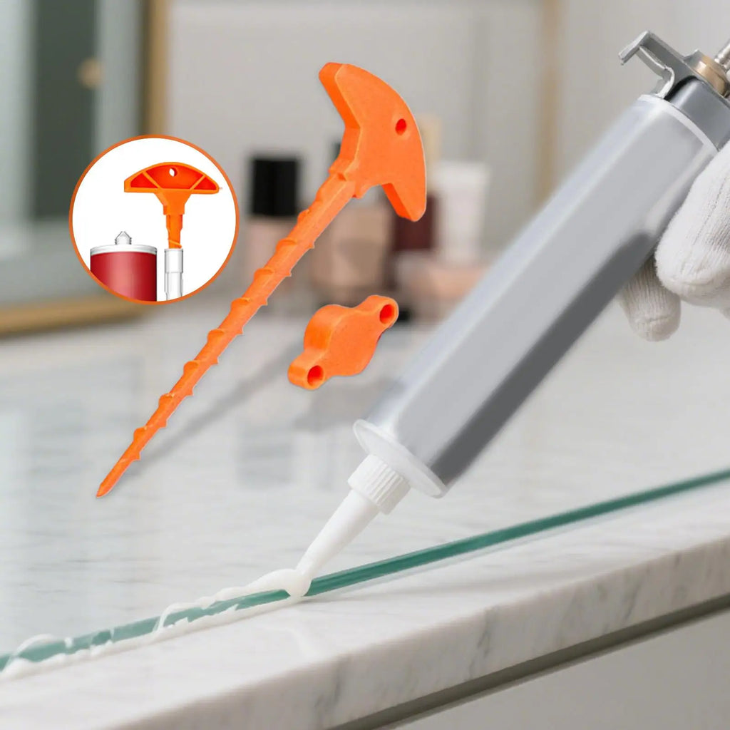 Caulking Tube Sealing Plugs Caulk Nozzle Tip Sealant Unclogger Applicator Lid for Glass Glue Foam Outdoor Adhesive Professional Oasis Select