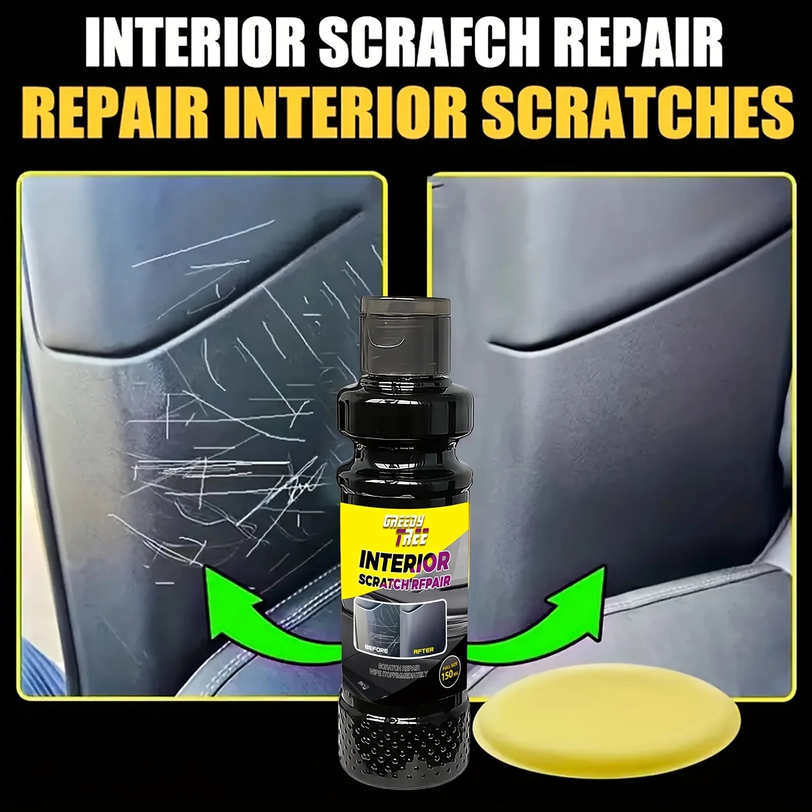 Scratch Repair Kit for Interior Crystal Clear Car Plastic Restorer - Auto Interior & Panel Renewal Wax Coating Agent Car Wax Car Oasis Select