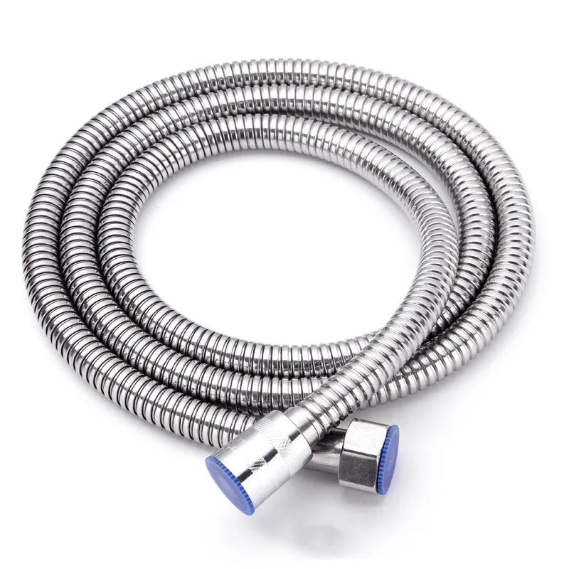 1.5/2M Black SUS 304 Flexible Shower Hose Long Bathroom Shower Water Hose Extension Plumbing Pipe Pulling Tube Bath Accessories Oasis Select