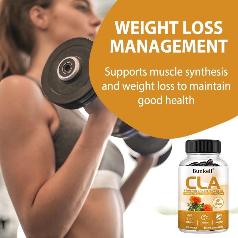 CLA 1000mg Supplement – 80% Active CLA from Safflower Oil CLA Supplement Oasis Select
