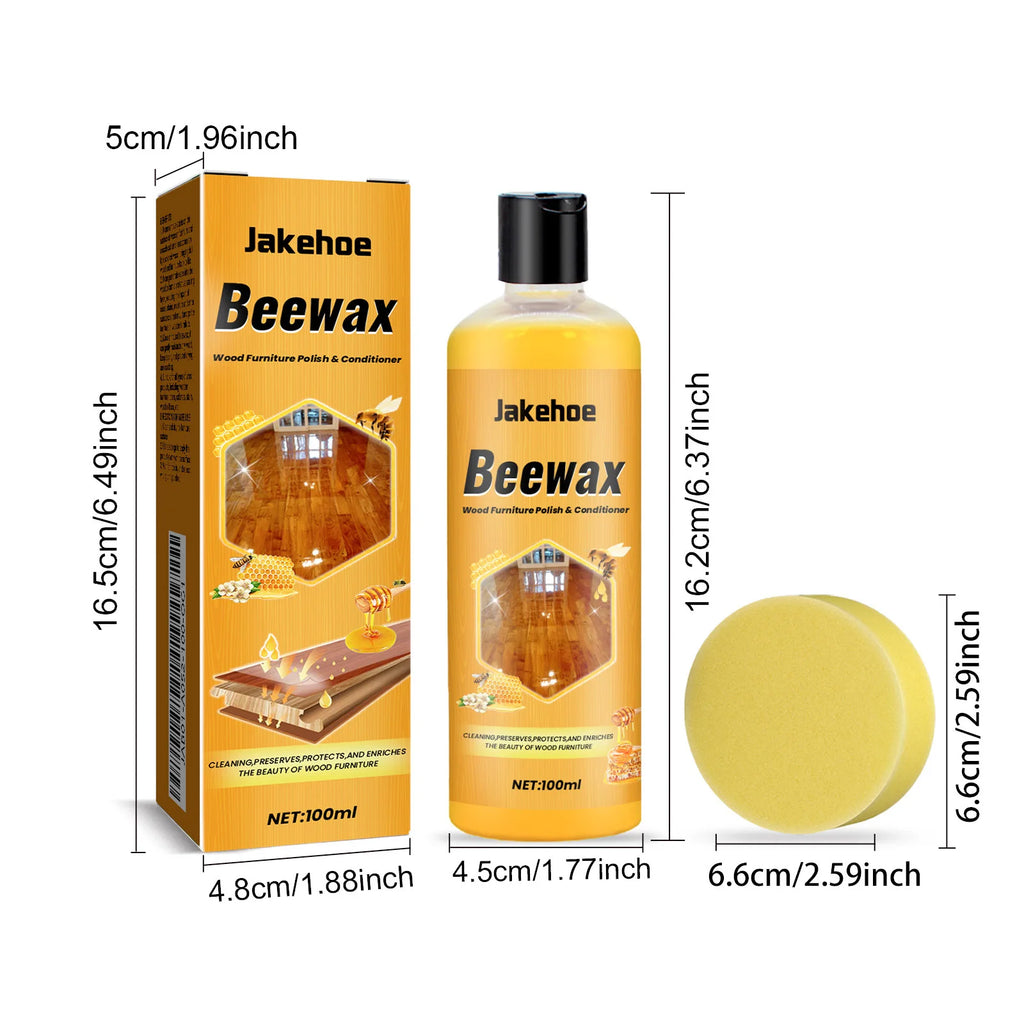 Beewax Wood Floor Cleaner Clean Wooden Floor Desk Product Polish Oil Shine Cleaning Dirt Stain Prevent Moisture Insect Cleaner Oasis Select 100ml boxed