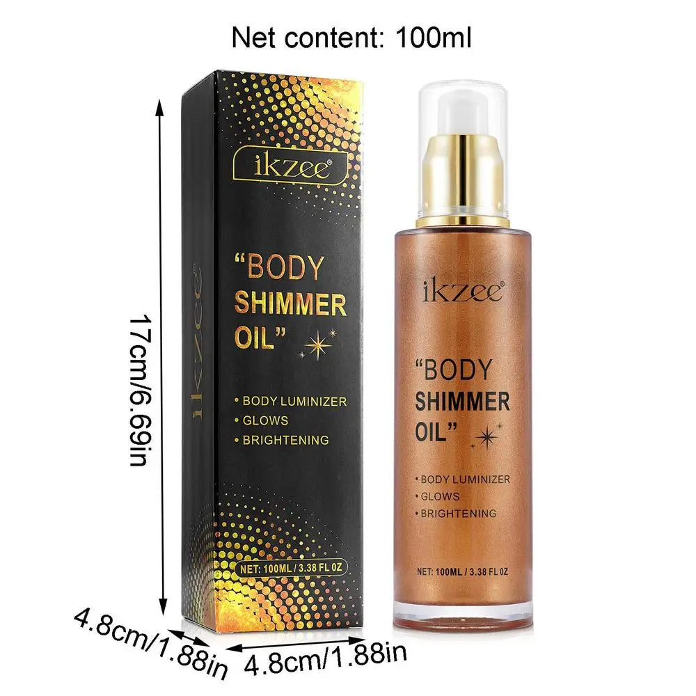 Body Shimmer Oil – Radiant Glow Highlighter Lotion All Skin Tones Body Shimmer Highlighter Oasis Select 03 China Mainland