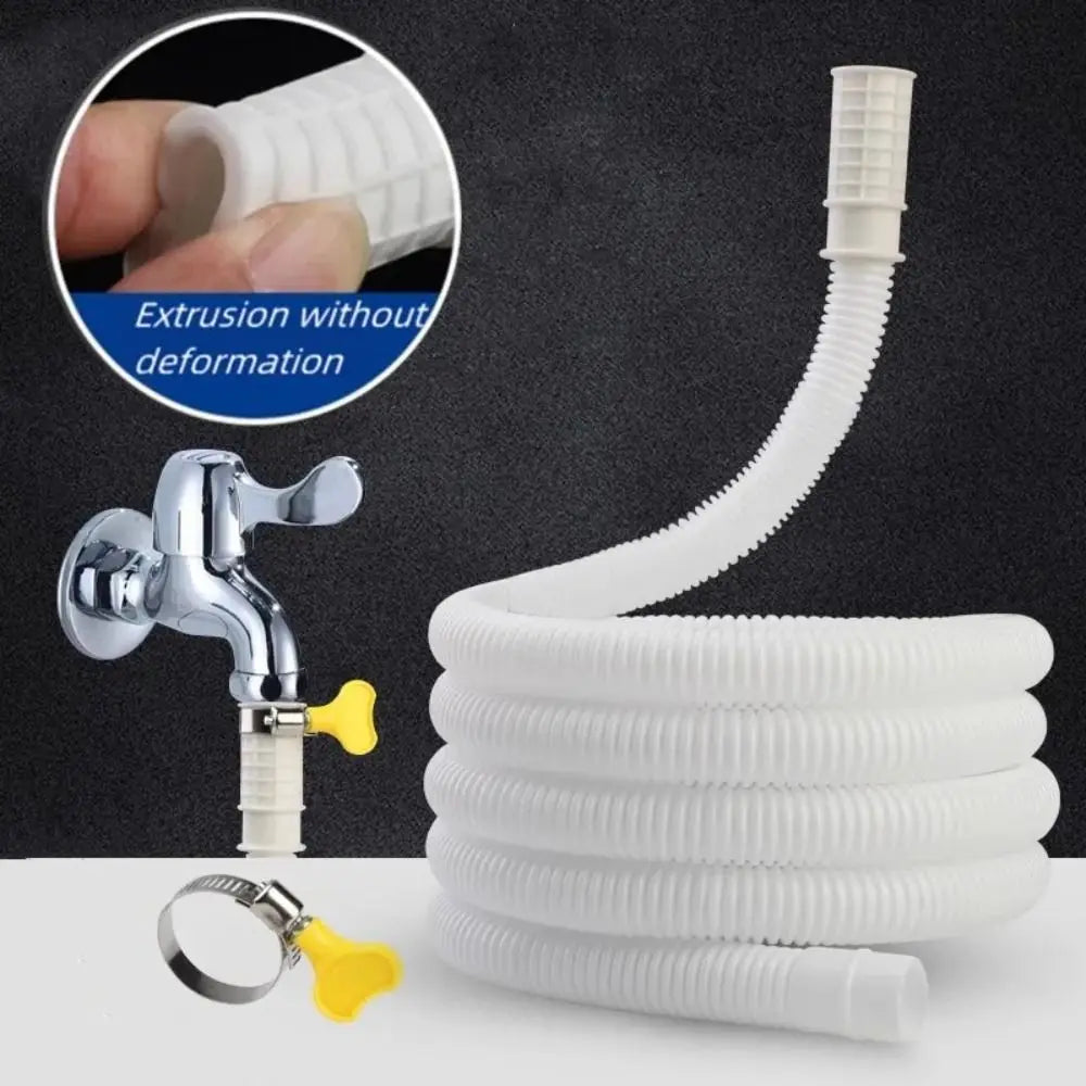 New Plastic Air Conditioner Drain Hose White Thickened Draining Hose 1-5M Extension Pipe Oasis Select