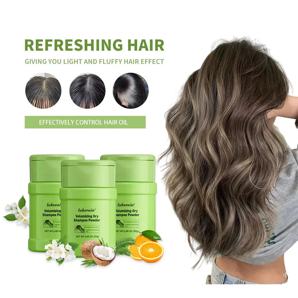 Dry Shampoo Powder Mattifying Root Fuller Looking Refreshing Hair Non-aerosol No White Cast Dry Shampoo Suitable for Women and M Oasis Select Tangrine