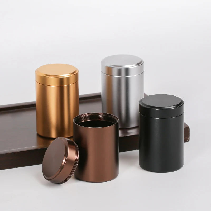 70ML Portable Mini Metal Tea Can Small Travel Sealed Storage Tank Iron Box Pure Aluminum Alloy Tea Box Oasis Select