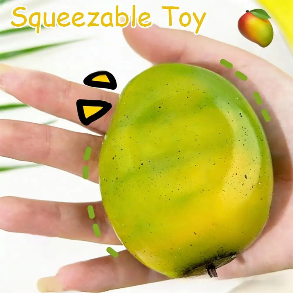 Color-Changing Stress Squeeze Toy – Strawberry & Mango Ball Stress Relief Squeeze Toy Oasis Select