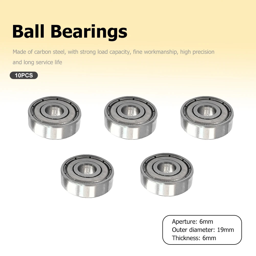 10-Pack Flange Ball Bearings 626ZZ 625ZZ for 3D Printers & More Flange Ball Bearings Oasis Select