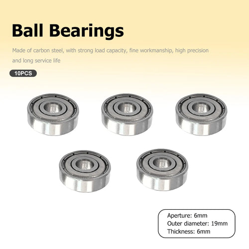 10-Pack Flange Ball Bearings 626ZZ 625ZZ for 3D Printers & More Flange Ball Bearings Oasis Select