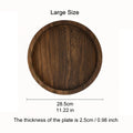 Rustic Round Wooden Serving Tray Decorative Ottoman Tray for Candles Vases & Table Centerpieces Home Decor Oasis Select large
