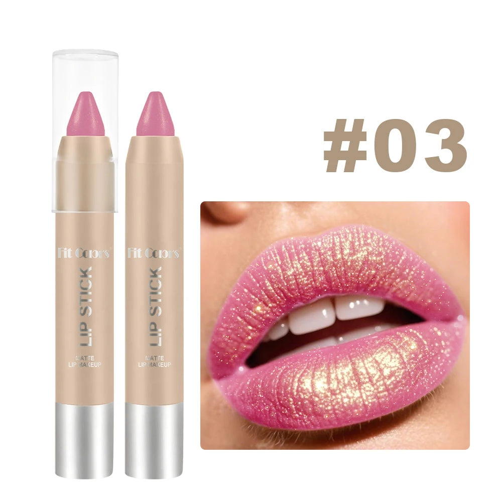 Fit Colors Metallic Pearl Lipstick – Waterproof & Volumizing Metallic Pearl Lipstick Oasis Select 03
