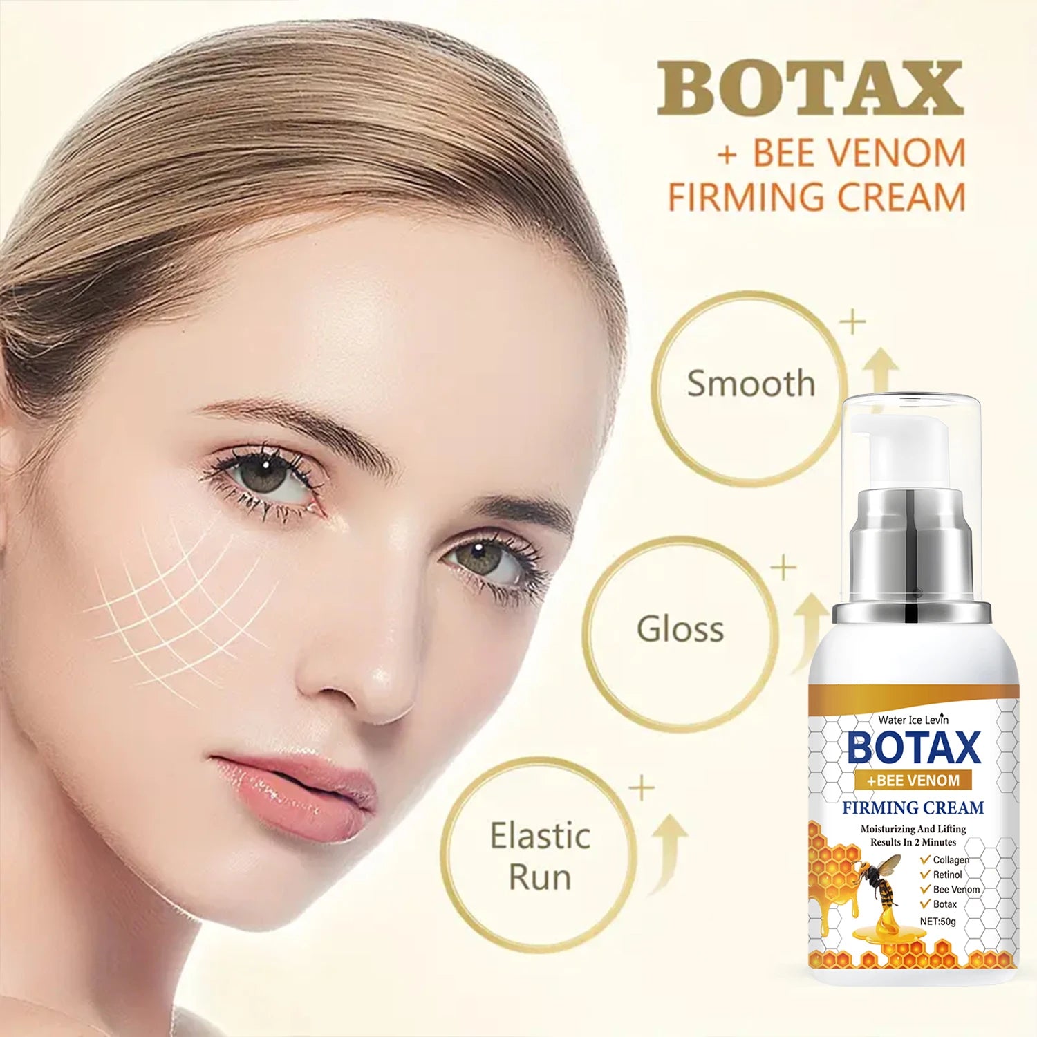 Botax Firming Cream – Bee Venom, Retinol & Collagen | 100g Anti-Aging Face Cream Oasis Select