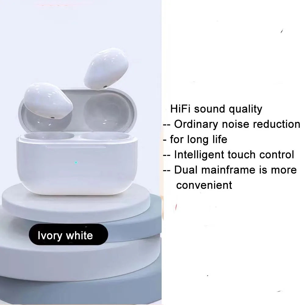 Mini Auriculares Bluetooth Invisible Earphone Sleeping Headset Wireless Sleep Earbud Noise Reduction With Mic Charging Box Oasis Select WHITE