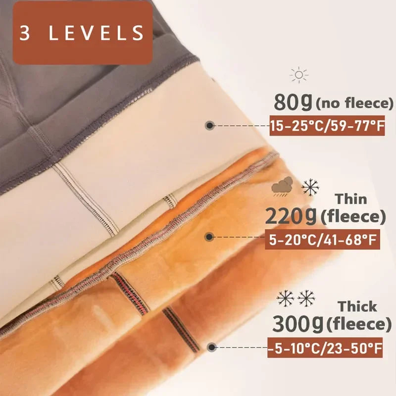 Thermal Stockings Woman Fleece Tights Sexy Winter Warm Pantyhose Translucent Slim Thicken Tights Elastic Velvet Pantyhose Female Oasis Select