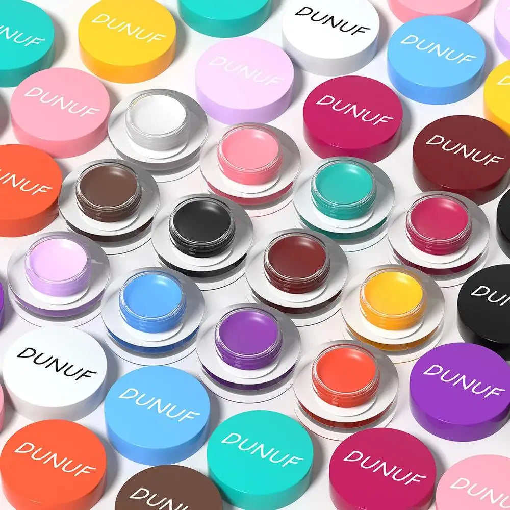 DUNUF Cream Eyeshadow & Eyeliner Gel – 12 Matte Shades