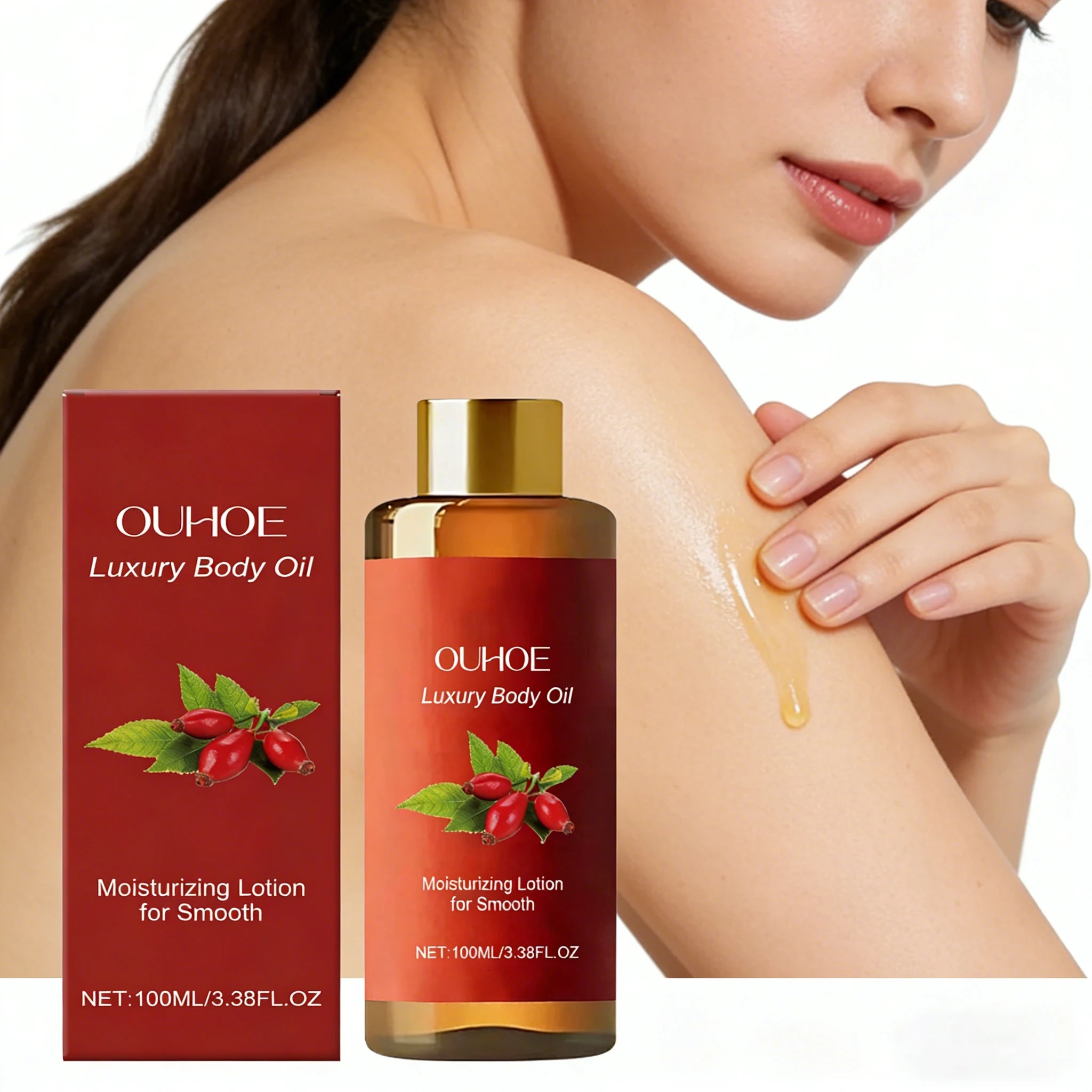 100ML Luxury Body Oil Deep Moisturizing Improve Sagging Enhance Skin Elasticity Fresh Fragrance Massage Firming Body Essence Oil Oasis Select