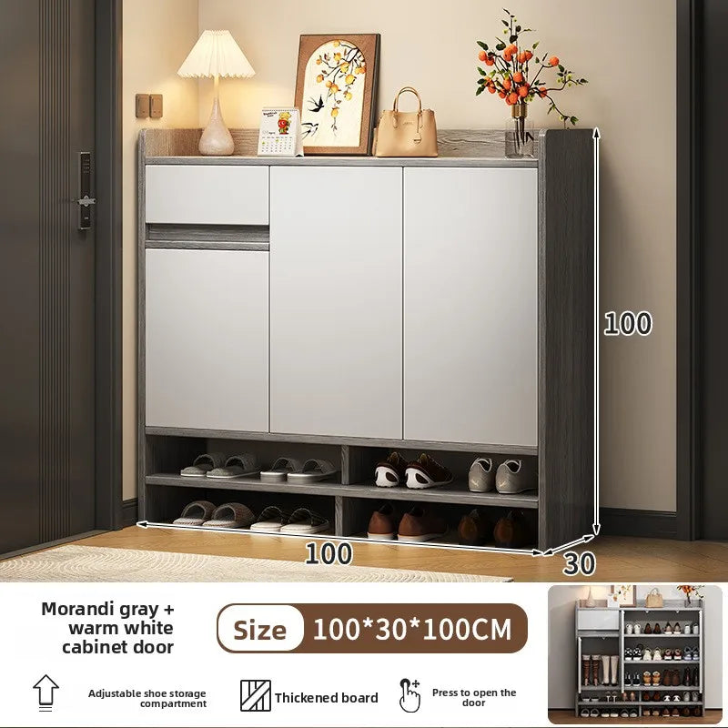 large-capacity storage and storage in the corridor at the entrance of the home integrated multi-functional dust cabinet Oasis Select White door 100
