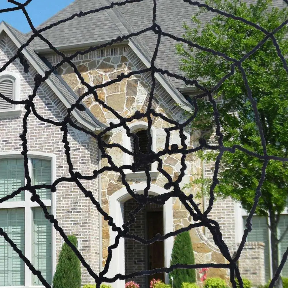 Giant Halloween Spider Web Decoration – Stretchy Cobweb 1.5–3.6m Halloween Decoration Oasis Select