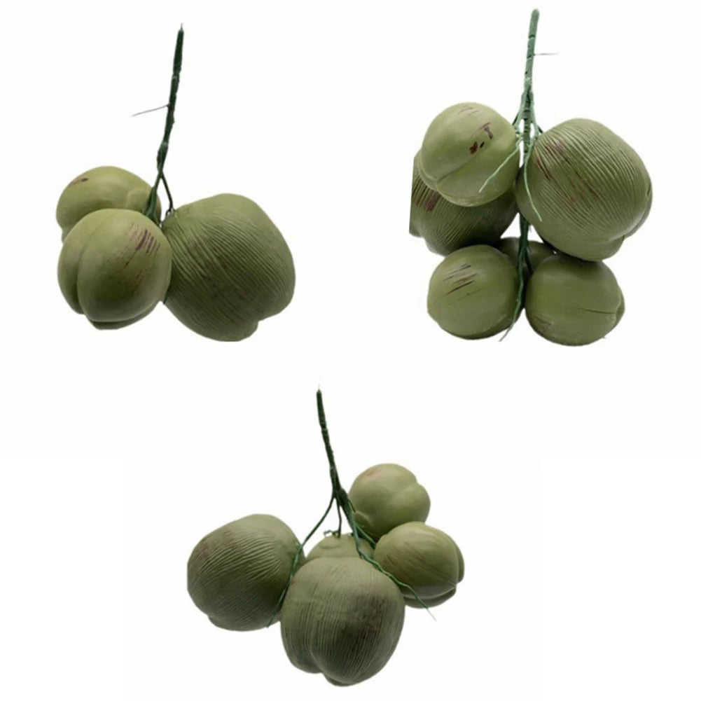 Fruit Ornament Artificial Coconut Fake Farmhouse Decor Simulated Fruit Props For Weddings, Parties, Festivals,home Decor Oasis Select