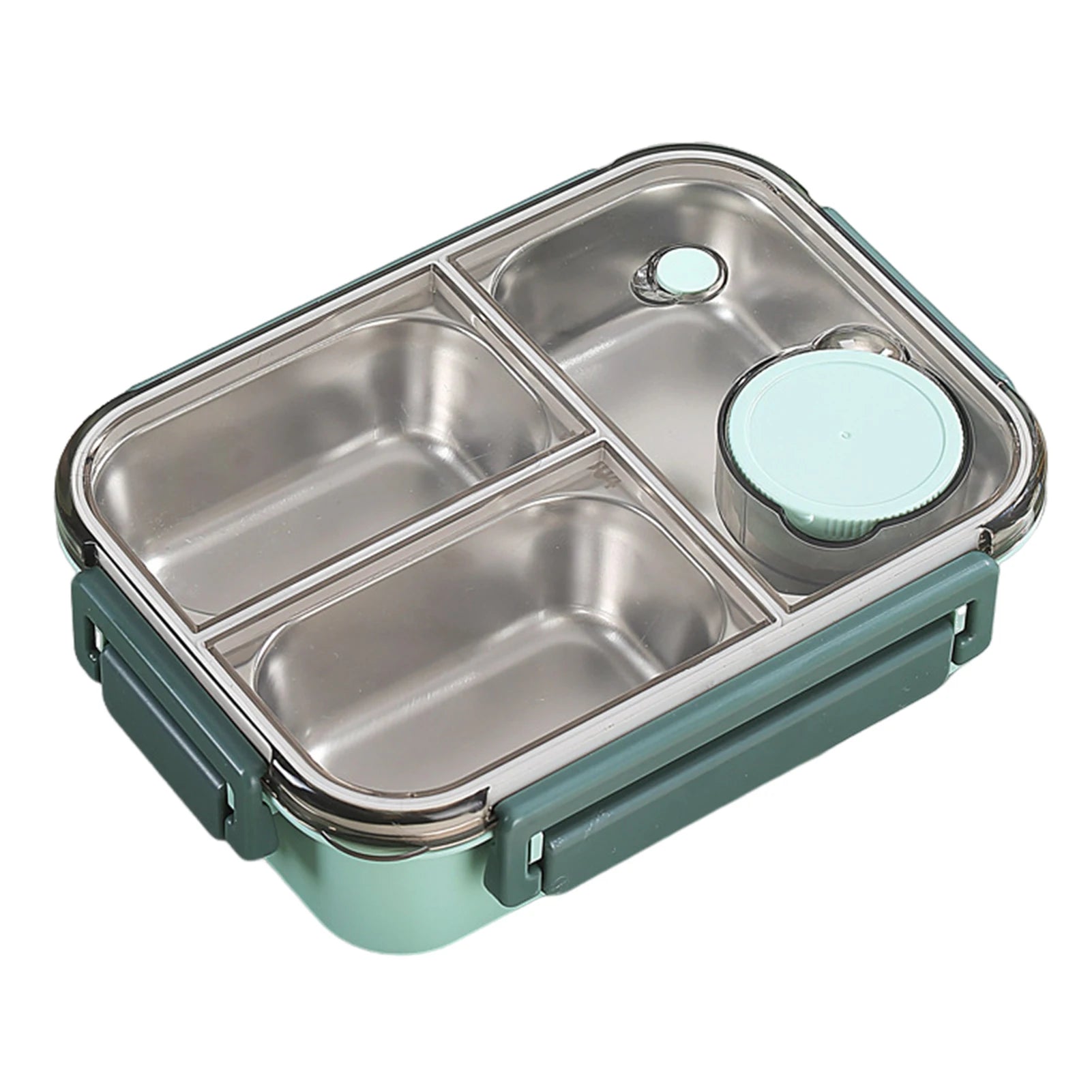 3-Compartment Insulated Stainless Steel Bento Lunch Box