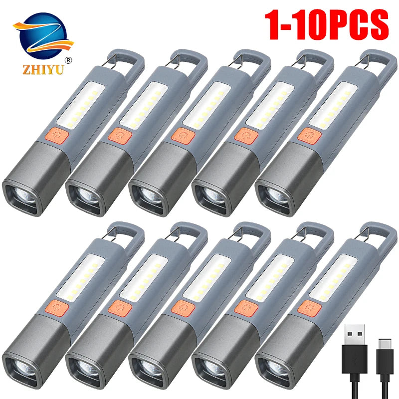 ZHIYU XPE LED Flashlight – USB-C Rechargeable & Zoomable