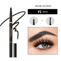 Lakerain Triangle Eyebrow Pencil – Waterproof Auto-Rotating 3 Colors Eyebrow Pencil Oasis Select 1black