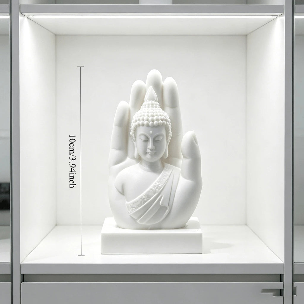 Palm Buddha Statue Zen Style 3D Printing Handheld Shakyamuni Figurine Ornament Meditation Home Yoga Rooms Office Spiritual Decor Oasis Select Buddha s hand 2