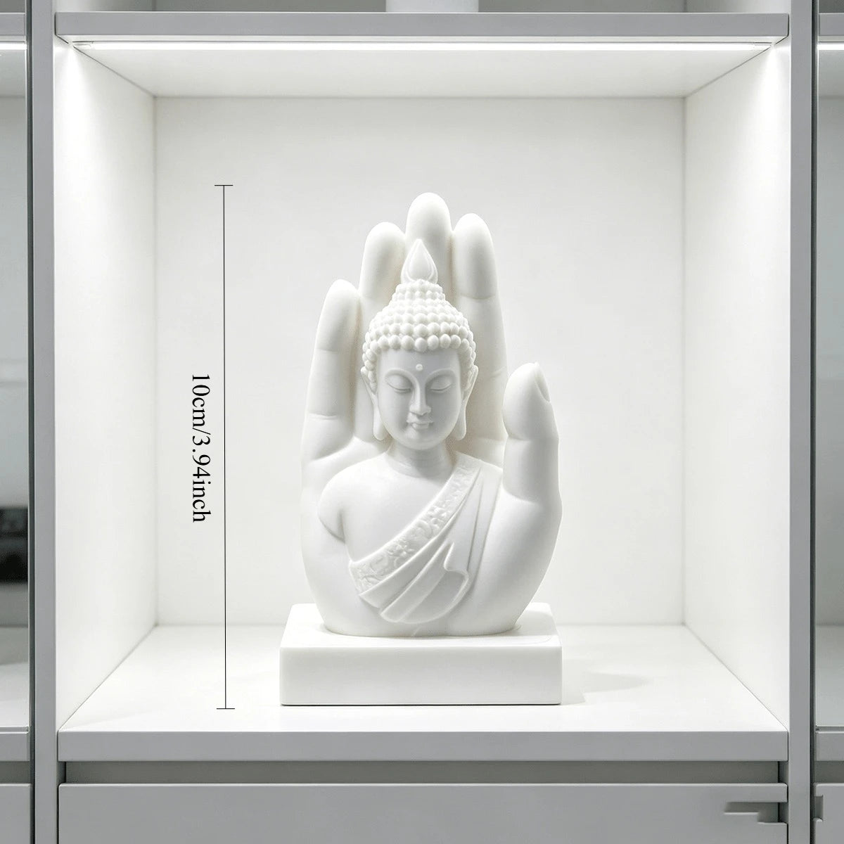 Palm Buddha Statue Zen Style 3D Printing Handheld Shakyamuni Figurine Ornament Meditation Home Yoga Rooms Office Spiritual Decor Oasis Select Buddha s hand 2