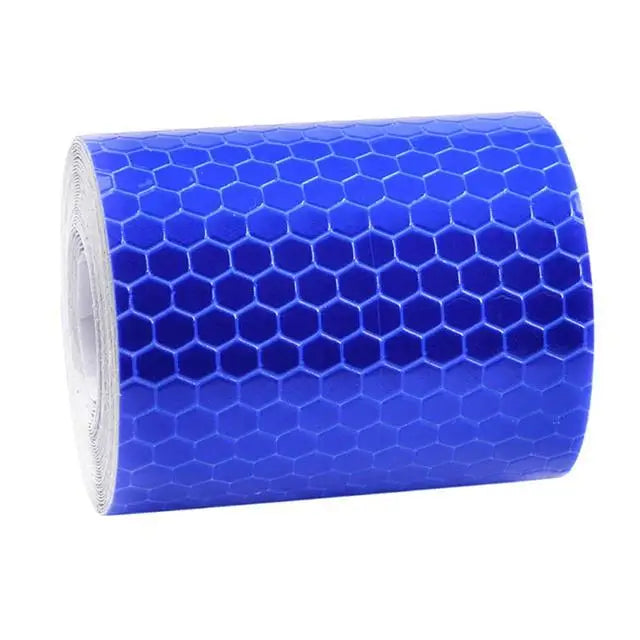 1/2/3pcs Car Reflective Tape Decor Decals Car Warning Safety Reflectante Tape Film Car Reflector Sticker Car Access Exterior 1M Oasis Select 1pcs-1M-blue