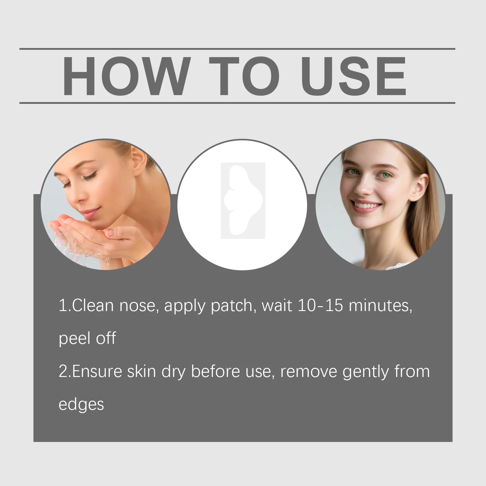 Pore-Cleansing Nose Strips – Exfoliating & Oil-Control Mask Pore Cleansing Strips Oasis Select
