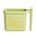 Portable Lazy No Wash Instant Noodle Bowl Multifunctional High-temperature Resistant Instant Noodle Container with Fork Oasis Select Green