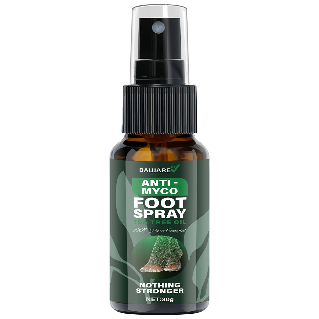 Anti-Fungal Foot Spray with Tea Tree Oil – Moisturizing Formula Foot Care Spray Oasis Select BROWN 30g