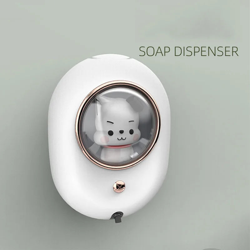 New Soap Dispenser Cute Pet Automatic Hand Washing Machine With The Lamp Wall-Mounted Induction Foam Soap Dispenser For Home Oasis Select