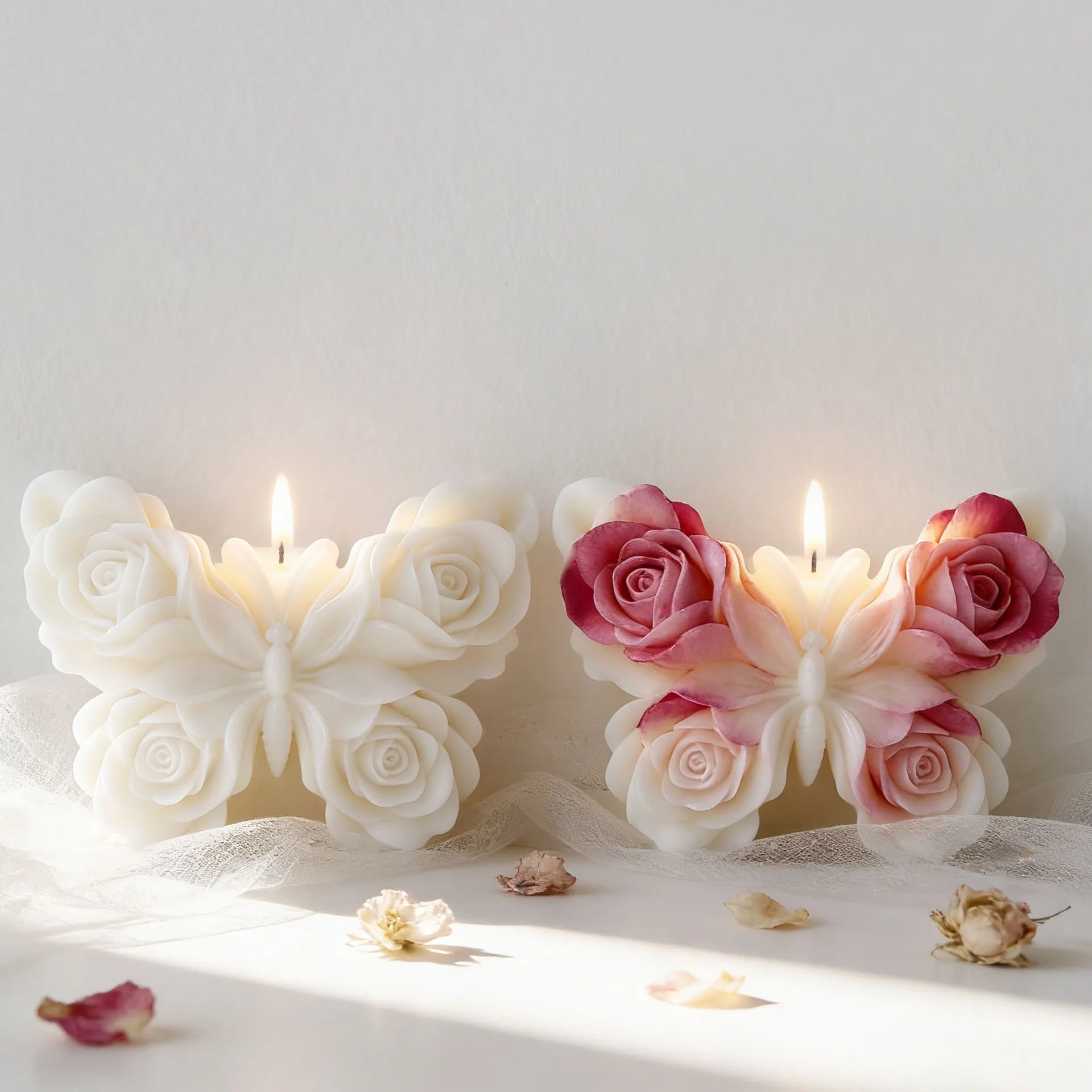 Flower Butterfly Silicone Molds for Baking DIY Epoxy Resin Crafts Hanging Decoration Aromatherapy Mold Candle Making Supplies Oasis Select