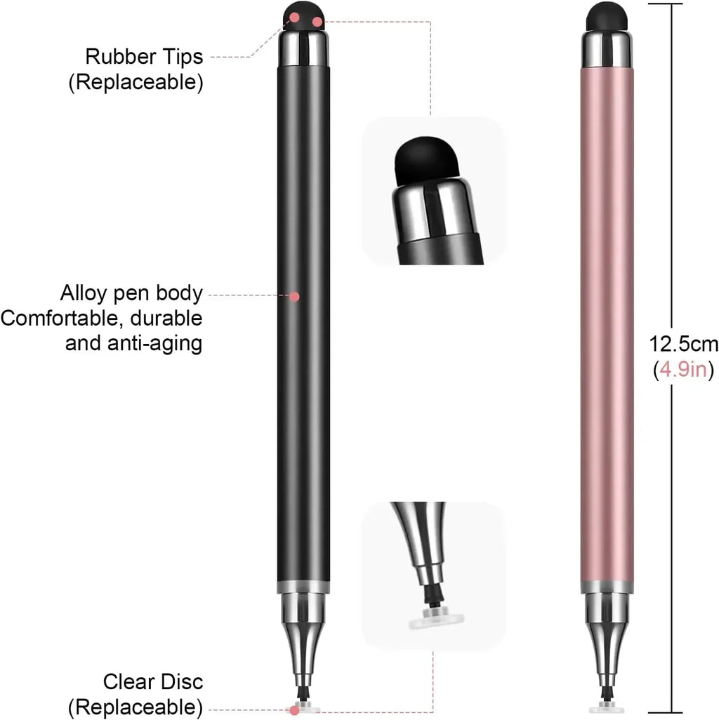 1/3/4Pcs Tablet Pen Drawing Screen Touch Pens 2 in 1 Universal Capacitive Stylus Pencil for IPhone IPad Samsung Android Phone Oasis Select