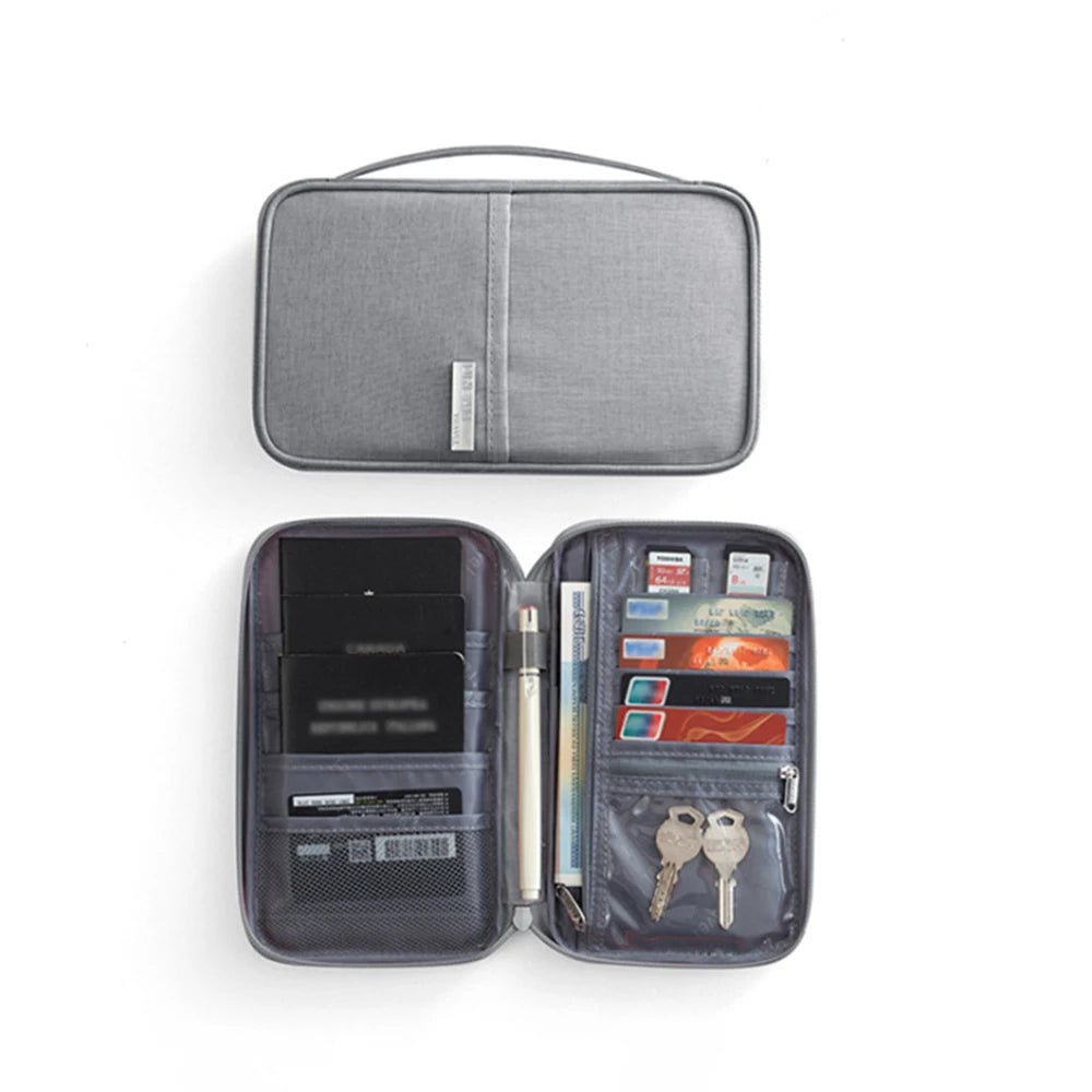 Waterproof Passport Holder & Travel Document Organizer Bag