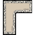 New L Shaped Simple Kitchen Mat Foot mats Long Area Rugs Crystal Velvet Carpet for Living Room Absorbent Foot Bedroom Doormat Oasis Select F 120x120x45cm