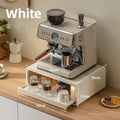 Multi-functional Capsule coffee display stand, water bar ins wind table, tea bag storage box, coffee machine base, drawer rack Oasis Select White