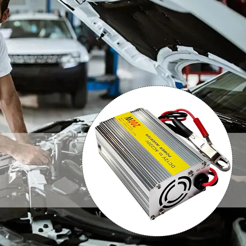 200W Car Power Inverter 12V to 220V AC with USB Port Car Power Inverter Oasis Select
