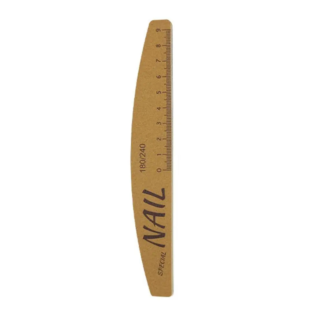 Double-Sided Nail Files 100/150/180/240 Grit with Scale Guide Nail File Oasis Select C 180-240