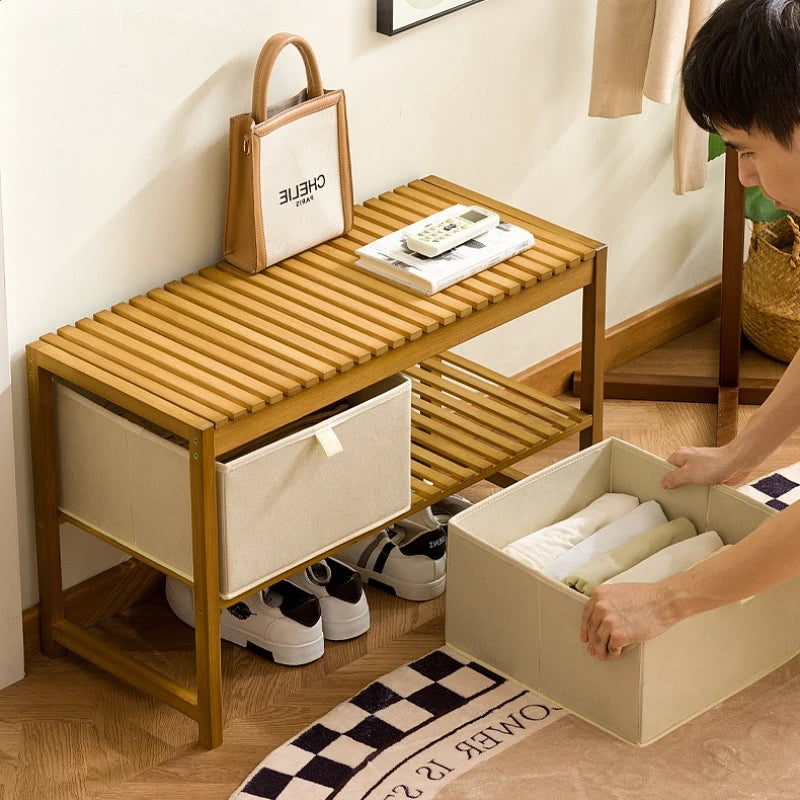 Shoe rack, multi-layer shoe changing stool at the entrance of the home, new indoor entrance, dustproof and easy storage Oasis Select