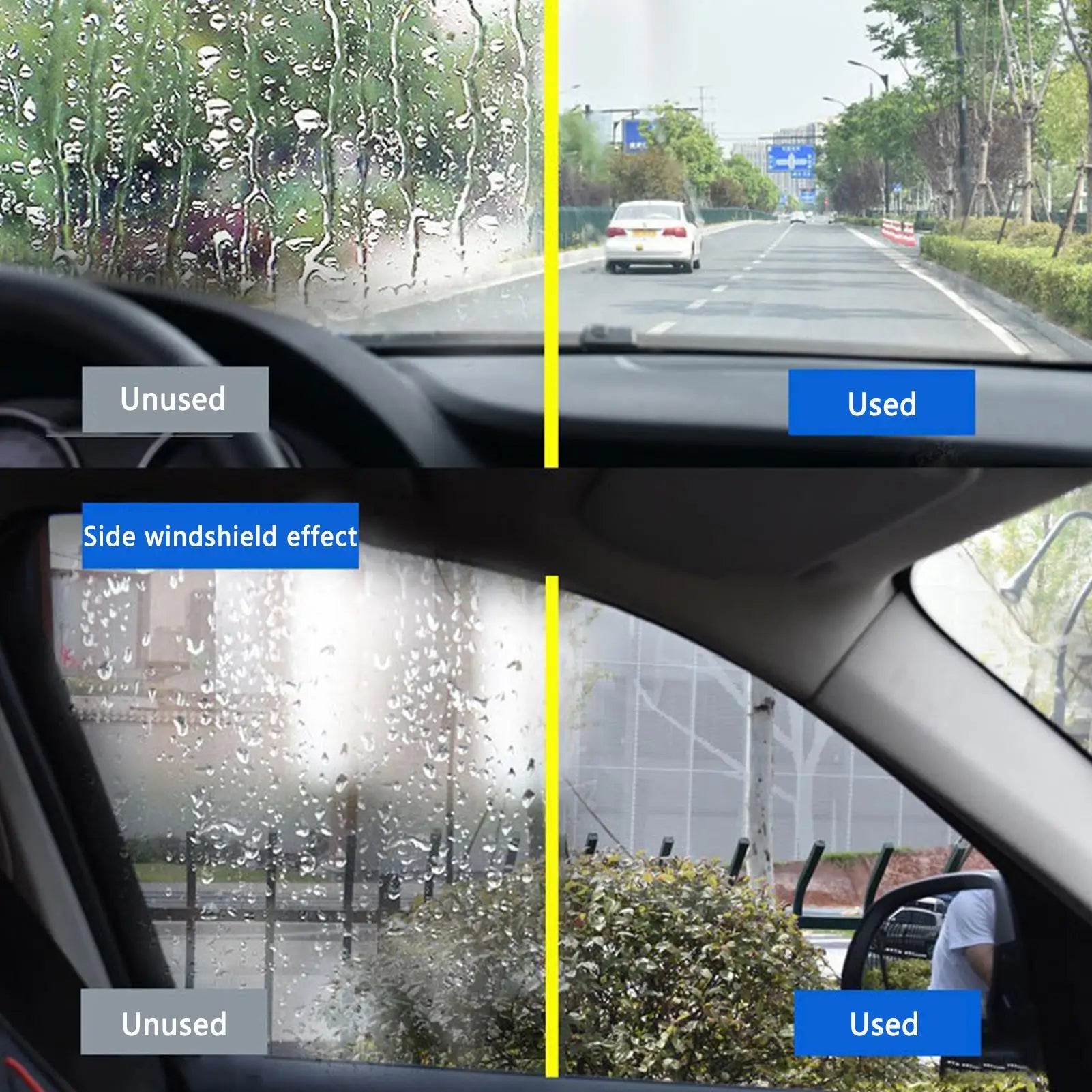 Car Window Anti Rain 100ml Rain Prevention Waterproof Agent Windshield Cleaner Anti Fog Agent for Vehicle Windscreen Maintenance Oasis Select
