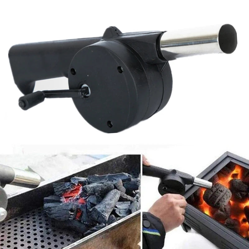 Manual Hand Crank BBQ Fan Air Blower | Portable Fire Starter