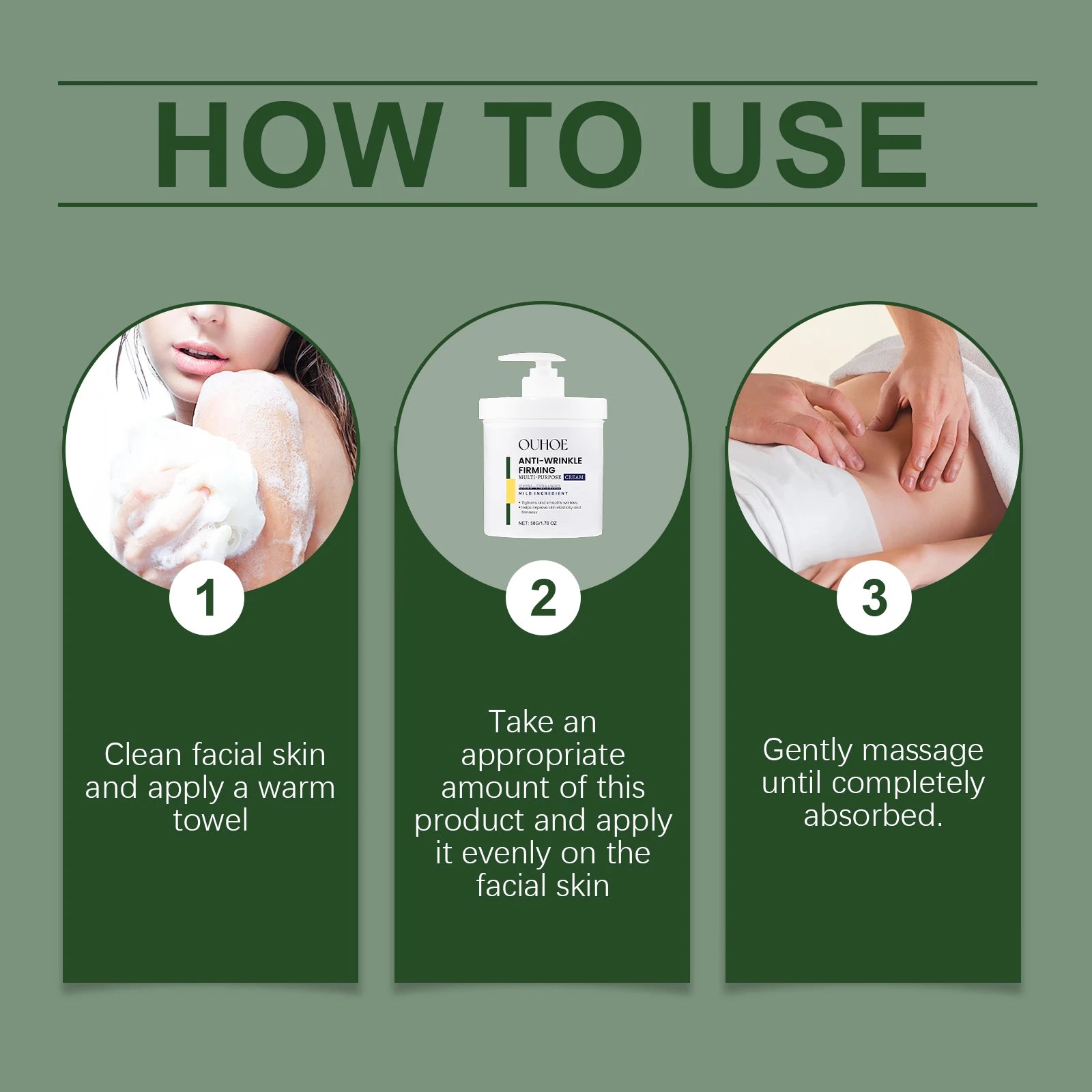 Face Firming Cream Tightening Skin Anti Wrin-kle Nourish Hydrating Tender Skin Lifting Soothing Repair Body Lotion Moisturizer Oasis Select