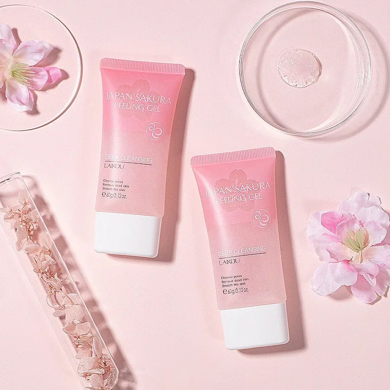 LAIKOU Sakura Peeling Gel Facial Exfoliation Cleans Pores Moisturizing Oil Control 60g Oasis Select Default Title
