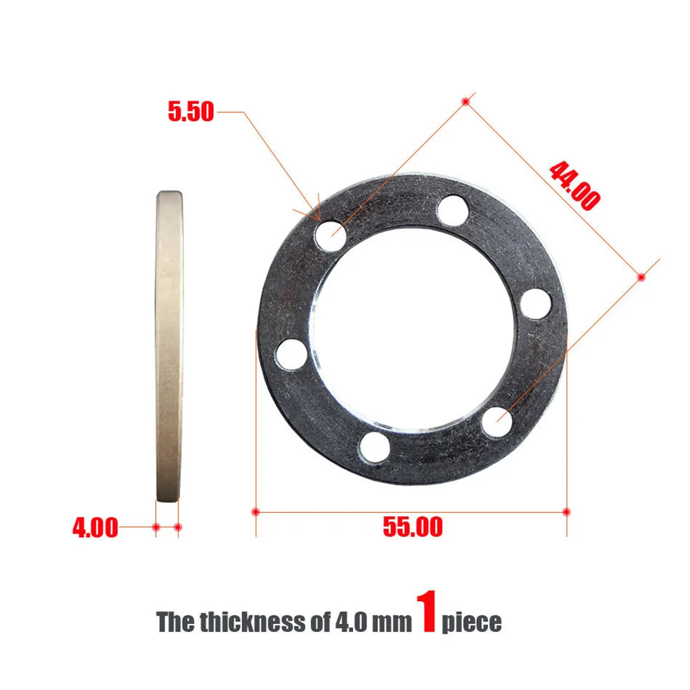 Brake Gasket Spacer Brake Washer Pads Bicycle About 20g About 55mm Aluminum Alloy Parts Silver For Bike High Quality Oasis Select 4mm