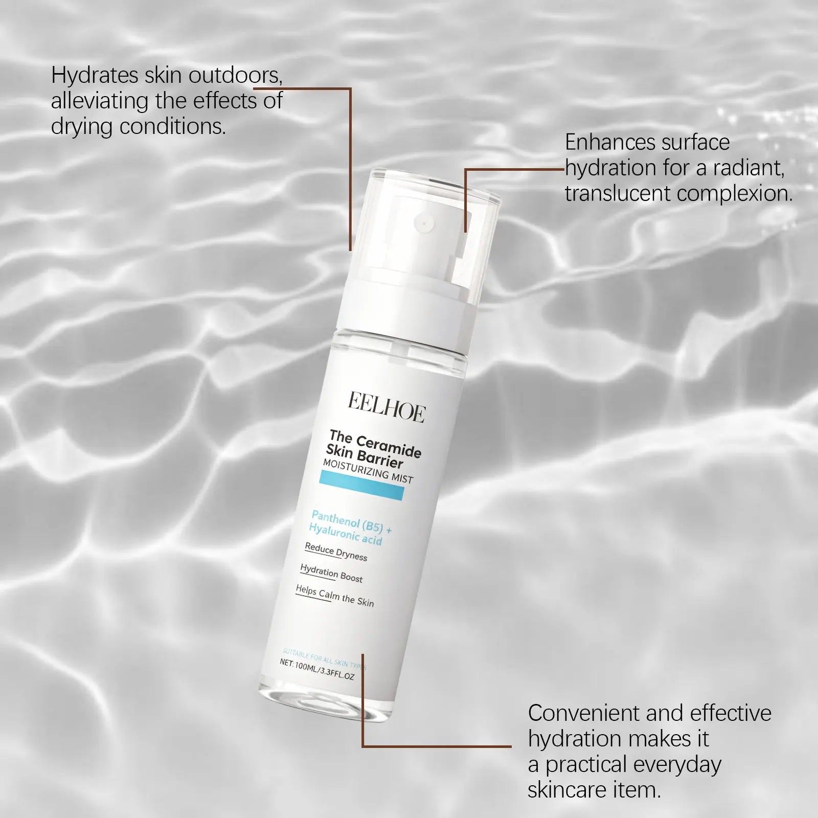 Eelhoe B5 Hyaluronic Acid Toner Spray – Hydrate & Brighten